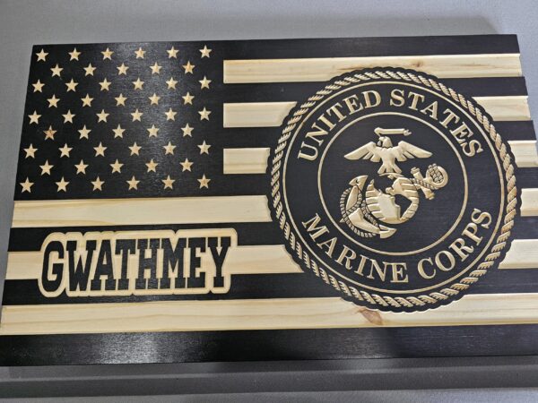 Military Flag Personalized